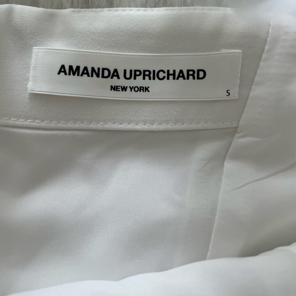 Amanda Uprichard Tia Puff Sleeve Mini Dress in White Women's Size small Bridal - Picture 7 of 10